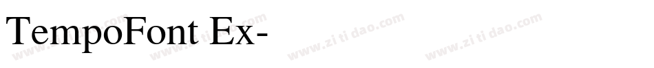 TempoFont Ex字体转换